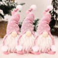 thumbnail image 1 of 3 piezas de gnomo de Papá Noel de felpa hecho a mano, muñeco de nieve de felpa hecho a mano, 1 of 4