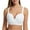 White, variant on Sngxgn Women's Sports Bra Curvy Bra Moderate Support Bra Low Cut Sports Bra for Women(White,M)