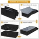 thumbnail image 4 of Almacenamiento debajo de la cama, paquete de 2 bolsas de almacenamiento debajo de la cama con tapa, organizador de cajones de almacenamiento de ropa resistente y plegable con 3 asas, caja de almacenam, 4 of 5