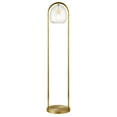 thumbnail image 5 of Evelyn&Zoe Sydney 64" Floor Lamp with Seeded Glass Shade, Brushed Brass, 5 of 5