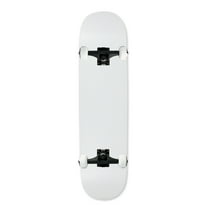 Moose Complete Skateboard Dipped White 8.5" Black/White Assembled