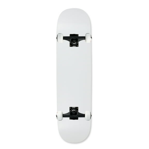 Moose Complete Skateboard Dipped White 8.5" Black/White Assembled