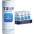 thumbnail image 2 of TRIP Sparkling Magnesium Drink, Melon Cucumber Flavor, 12 oz, 12 Pack, Adaptogen Drink With Ashwagandha and Lions Mane, 2 of 9