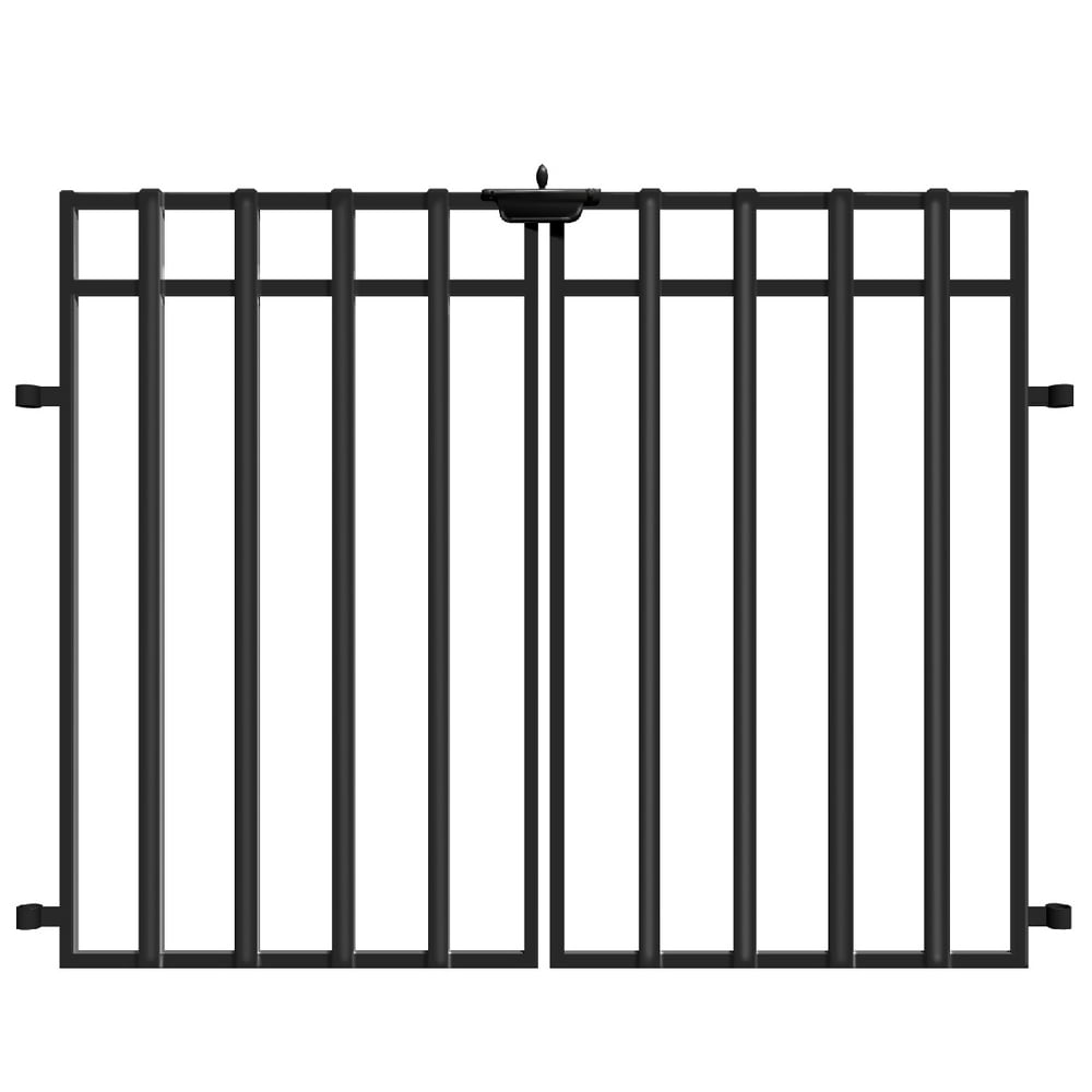 Yardlink Black Steel Gate Panel, 34 inch H x 46 inch W