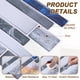 thumbnail image 3 of Uxcell 10Pcs Azulejos para Salpicaduras Autoadhesivos 9.4" x 4.7" Textura de Mármol 3D para Cocina Baño Dormitorio, Azul Mar Gris, 3 of 7