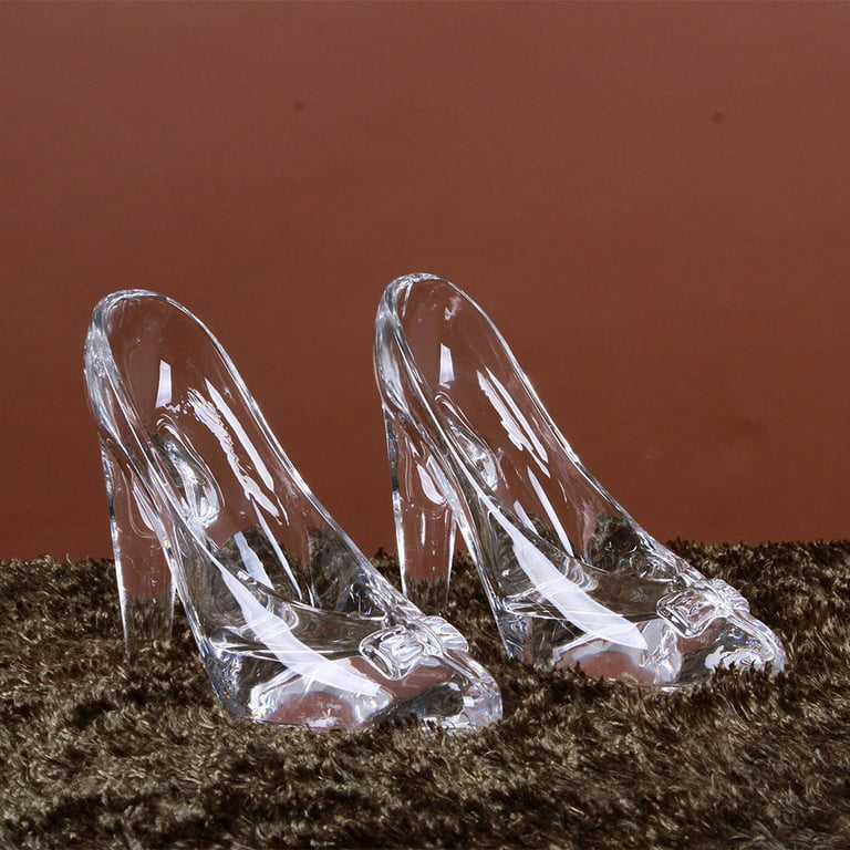Sofullue Princess Clear Glass Slipper Imitation Crystal
