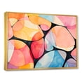 thumbnail image 3 of Designart "Soft Colors Tiles Geometric Serenity III" Oversized Abstract Framed Wall Art - Modern Yellow Abstract Geometric Living Room Framed Canvas Art, 3 of 7