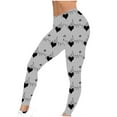 thumbnail image 5 of Mingw Printed Leggings for Women Slim Fit High Waist Stretchy Compression Pants Activewear Workout Trousers,Multicolor,M, 5 of 6