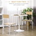 thumbnail image 4 of HOMCOM Round Dining Table with Steel Base, Non-slip Pad for Living Room, 4 of 10