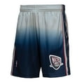 thumbnail image 2 of Men's Mitchell & Ness Gray/Blue New Jersey Nets 2006/07 Hardwood Classics Fadeaway Reload 3.0 Swingman Shorts, 2 of 4