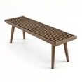 thumbnail image 3 of Mid-Century Modern Full-Size Bench, Clay, 3 of 4