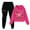 Hot Pink, variant on Kids Boys Girls Cartoon Graphic Print Long Sleeve Sport Hoodie Set Sweatshirt&Sweatpants 2 Piece Hooded Tracksuit Pullover Sweatsuits Hoody Anime Outfit Jogging Clothes