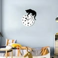 thumbnail image 4 of Modern Wall Clock Featuring Adorable Cat Design On Fishbowl For Pet Lovers Home, 4 of 7