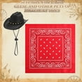 thumbnail image 2 of Porch Goose Cowboy Outfit – Western Hat & Bandana Set for 17"/23" Lawn Goose Decor (Black, Red), 2 of 6