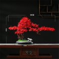 thumbnail image 2 of Simulación de hojas de arce rojo con adornos decorativos for el hogar, sala de estar, plantas en maceta, escritorio, 2 of 4