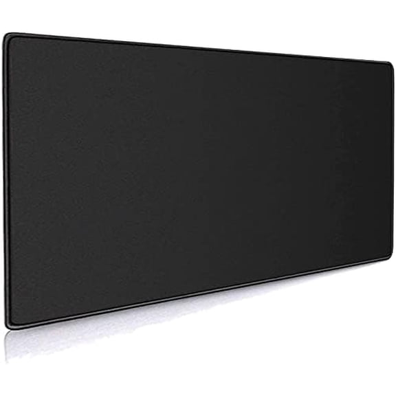 XXL Black Gaming Mouse Pad 35.4X15.74X0.12 Inch(900X400X3MM),with Non-Slip Base,Waterproof and Foldable Pad,Desktop Pad Suitable for Gamers,Suitable for Work,Office and Home