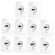 thumbnail image 5 of IDEANATEGRATE 10Ud Gancho De Pared Plateado Para Hogar Cocina Puerta Resistente Y Práctico, 5 of 7