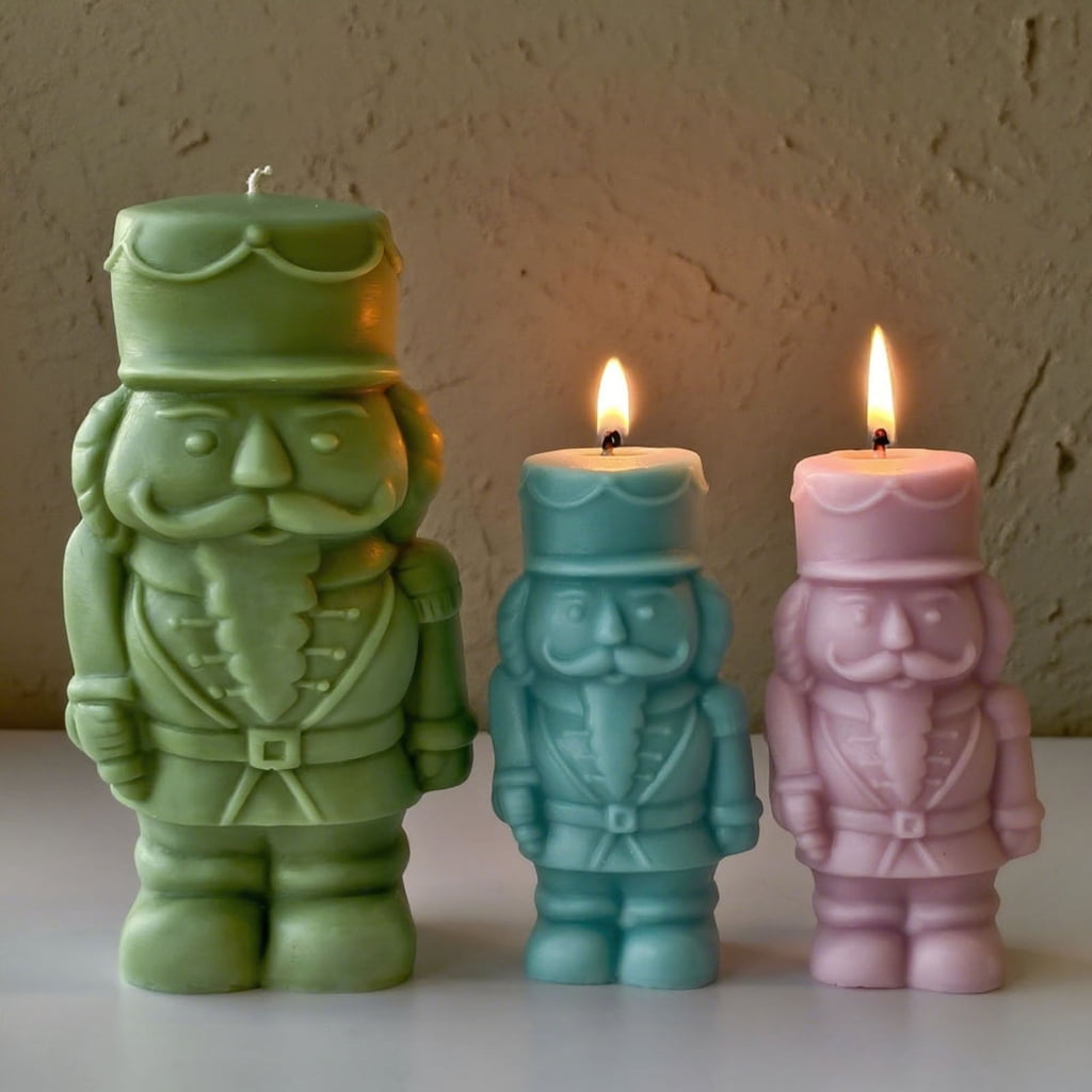Silicone Moulds 3D Walnuts Soldier Candle Molds Epoxy Resin Molds Plasters Molds