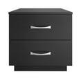 thumbnail image 6 of Boyd Sleep Hamilton Double Drawer Nightstand, Black, 6 of 8
