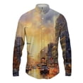 thumbnail image 3 of Camisa de solapa colorida para hombre con estampado 3D para hombre y mujer, camisas casuales de moda de manga larga con botones, ropa de calle de gran tamaño unisex, 3 of 5