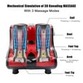 thumbnail image 6 of Costway Leg Massager Shiatsu Kneading Rolling Vibration Heating Foot Calf Red, 6 of 12