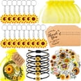 thumbnail image 1 of Set Party Favors Tuanse Sunflower, 130 unidades, llaveros y pulseras, 1 of 5