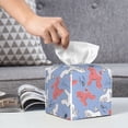 thumbnail image 6 of Picia Cartoon Poodle Dog Pattern Tissue Box Cover,PVC Leather Square Holder,Tissue Box Holder with Magnetic Bottom,Facial Paper Organizer Dispenser-5.2"X5.2"X5.2", 6 of 8