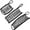 Black, variant on 3 Pieces Clincher Combs Banana Combs Banana Clip Grip Comb Fishtail Fish Hair Lady Fish Shape Ponytail Banana Clip Girls Long Women Clamp Accessory (Brown, White, Black)