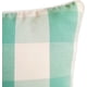 thumbnail image 4 of Funda de almohada decorativa azul aguamarina, hecha a mano, 40 x 40 cm (16 x 16 pulgadas), de algodón, a cuadros, fundas de sofá decorativas contemporáneas - Aqua Plaid, 4 of 4