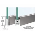 thumbnail image 2 of CRL DR2SSA38S Satin Anodized 3/8" Glass Low Profile Square Door Rail Without Lock - 35-3/4" Length, 2 of 3