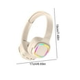 thumbnail image 3 of xjwjuw Over-Ear Bluetooth Headphones 5.3, 48H Battery Life with Wireless/Wired/TF Card Modes, Foldable Design & Subwoofer Sound, Compatible with Mobile/PC, Ideal for Music, Gaming, Travel, 3 of 9