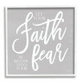 thumbnail image 4 of Stupell Industries Faith Bigger Than Your Fear Religious Script Calligraphy Graphic Art White Framed Art Print Wall Art, Design by Kate Sherrill, 4 of 5