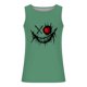 thumbnail image 3 of Ceisia Men's Slim Fit Crew Neck Sleeveless Tank Top Edgy Demon Smile Graphic Print Athletic Shirt Green M Gifts, 3 of 5