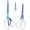 Color, variant on Scissors All Purpose, Scissors For Office, Gold Clear Ergonomic Handle Craft Scissors, Titanium Coated Blades & Home Use-3-Pack Durable All Purpose Desk Scissors/Gold