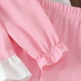 thumbnail image 7 of yboeqw Toddler Baby Girl 2 Piece Set 18M-5T Ruffle Long Sleeve Cute Print Shirt and Pant Girls Casual Outfit Set,Size 12-18 Months, 7 of 7