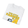 thumbnail image 4 of Humorous This Little Farmer Is 4 Birthdays Gift | Hilarious Big Tractors Graphic Boys Girls Unisex Softstyle T-Shirt, 4 of 4