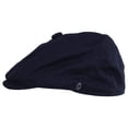 thumbnail image 3 of Cotton Newsboy Cap - M - Navy Blue, 3 of 4