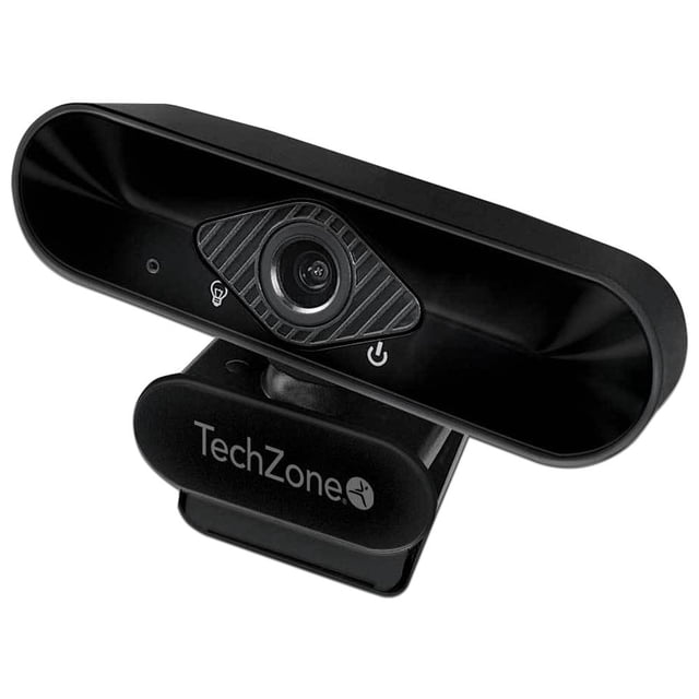 Cámara Web TechZone TZCAMPC02 Full HD 1080p Micrófono USB Negro