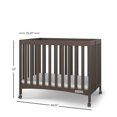 thumbnail image 7 of Child Craft London Folding Portable Mini Crib with 2-inch Mattress, Dapper Gray, 7 of 7