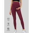 thumbnail image 2 of Beaisland Women's Maternity Leggings over The Belly Pregnancy Yoga Pants Workout Activewear Leggings 2-Pack, 2 of 8