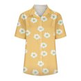 thumbnail image 4 of Blusa con estampado floral de manga corta con cuello en V para mujer OAVQHLG3B Store  lin121212, 4 of 4
