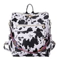 thumbnail image 1 of Mochila retro con estampado de animales Mochila de viaje de hombro grande de mano (vaca), 1 of 6