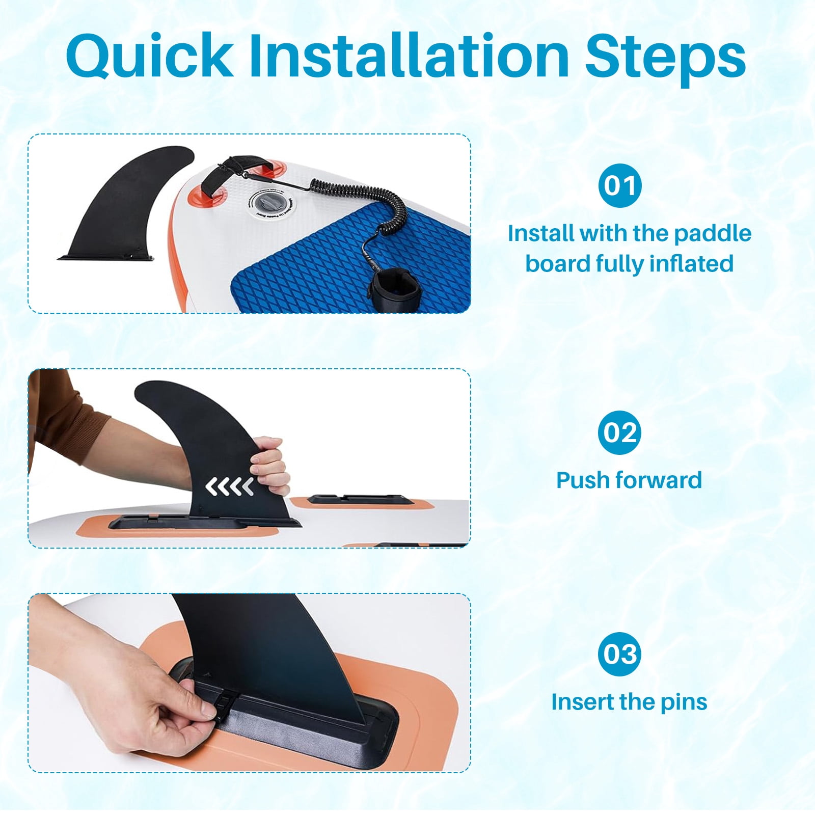 Sybels Complete Inflatable Stand Up Paddle Board Kit, Wide & Stable Design, Anti-Slip Deck, Adjustable Paddle, Ideal for Beginners to Advanced, Orange