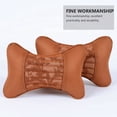 thumbnail image 3 of Greenadscape 1Par Almohada De Descanso Para Cuello Marrón Con Soporte Ergonómico Ideal Para De Auto, 3 of 8
