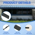 thumbnail image 4 of 1/8" Rubber U Channel Edge Trim, Door Seal Strip U Shape Weather Stripping (Black, 10-Feet), 4 of 6