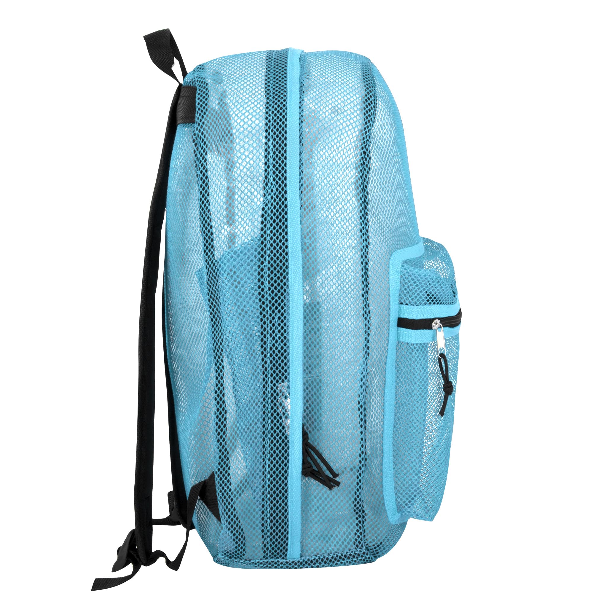 Mochila Transparente de Color Sólido Aprobada para Estadio, para Viajes y Commuting en Azul Claro 4