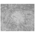thumbnail image 2 of Vision Studio 14x12 White Modern Wood Framed Museum Art Print Titled - Custom Grey Map of Paris, 2 of 4