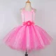 thumbnail image 5 of Vestido de tul con alas y purpurina rosa para niñas, disfraz de hada mariposa para niñas, vestido de princesa con tutú para fiesta de cumpleaños de Halloween, 5 of 5
