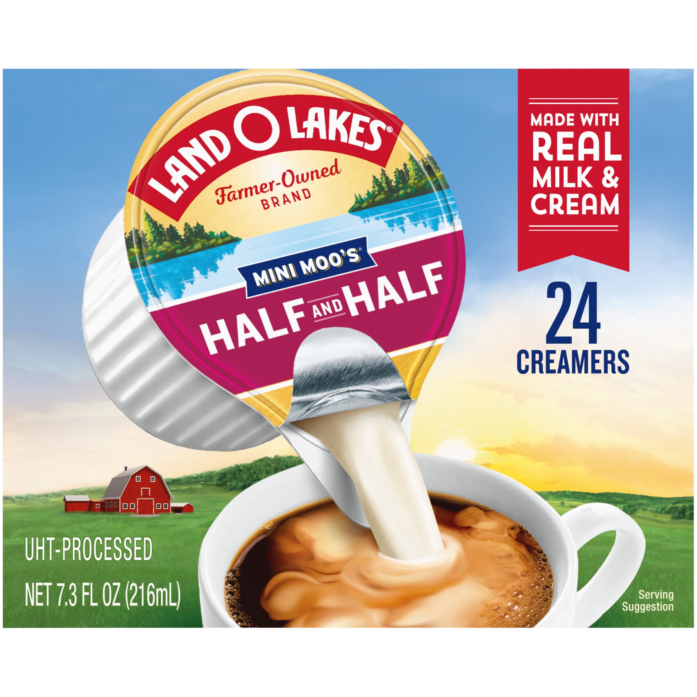 Land O Lakes Mini Moo S Half Half Creamer Singles 24 Count Walmart Com Walmart Com
