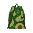thumbnail image 3 of Balery Big Colorful Avocados Vintage Canvas Backpack for Men and Women - Large Capacity, Durable Travel Laptop Bag for School, Work, Hiking, and Outdoor Activities, 3 of 7
